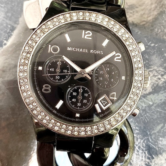 Michael Kors Ceramic Black Dial Black Steel Strap Watch for Women - MK5388 Buy Now By Michael Kors