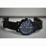 Burberry The City Chronograph Black Dial Black Rubber Strap Watch For Men - BU9806 Buy Now By Burberry
