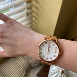 Marc Jacobs Baker White Dial Rose Gold Steel Strap Watch for Women - MBM3441 Buy Now By Marc Jacobs