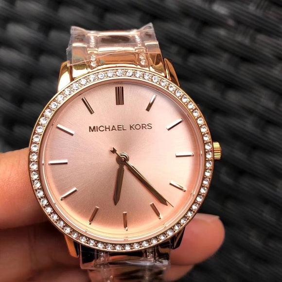 Michael Kors Melissa Three Hand Rose Gold Dial Rose Gold Steel Strap Watch For Women - MK4369 Buy Now By Michael Kors