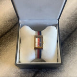 Gucci G-Frame Mother of Pearl Dial White Blue Red Nylon Strap Watch For Women - YA147405 Buy Now By Gucci