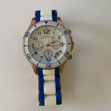 Marc Jacobs Rock Chronograph White Dial Two Tone Silicone Strap Watch for Women - MBM2594 Buy Now By Marc Jacobs