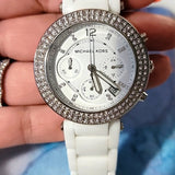 Michael Kors Parker White Dial White Ceramic Strap Watch for Women - MK5654 Buy Now By Michael Kors
