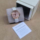 Michael Kors Portia Rose Gold Dial White Leather Strap Watch For Women - MK2660 Buy Now By Michael Kors