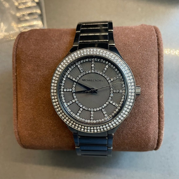 Michael Kors Kerry Gunmetal Dial Steel Strap Watch for Women - MK3410 Buy Now By Michael Kors