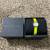 Marc Jacobs Henry White Dial Neon Yellow Rubber Strap Watch for Women - MBM1235 Buy Now By Marc Jacobs