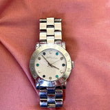 Marc Jacobs Amy White Dial Silver Steel Strap Watch for Women - MBM3140 Buy Now By Marc Jacobs