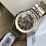 Emporio Armani Meccanico White Dial Two Tone Stainless Steel Watch For Men - AR60002 Buy Now By Emporio Armani