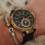 Michael Kors Sawyer Blue Dial Blue Leather Strap Watch for Women - MK2425 Buy Now By Michael Kors