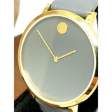 Movado 70th Anniversary Special Edition Grey Dial Grey Leather Strap Watch For Women - 0607140 Buy Now By Movado