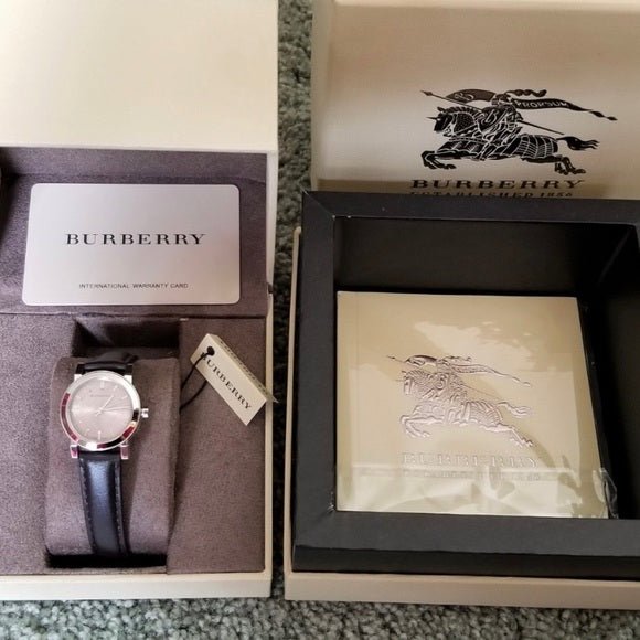 Burberry The City Beige Dial Brown Leather Strap Watch for Women - BU9208 Buy Now By Burberry