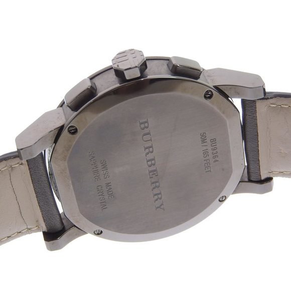 Burberry The City Black Dial Black Leather Strap Watch for Men - BU9364 Buy Now By Burberry