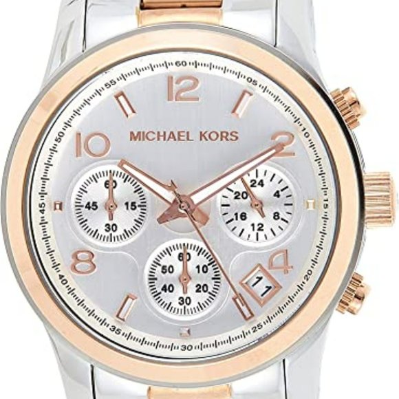 Michael Kors Runway Silver Dial Two Tone Steel Strap Watch for Women - MK5315 Buy Now By Michael Kors