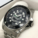 Gucci Dive Snake Black Dial Silver Steel Strap Watch For Men - YA136218 Buy Now By Gucci
