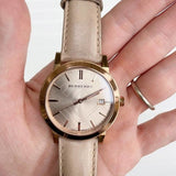 Burberry The City Beige Dial Brown Leather Strap Watch for Women - BU9014 Buy Now By Burberry