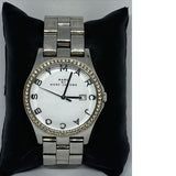 Marc Jacobs Henry Diamonds White Dial Silver Steel Strap Watch for Women - MBM3044 Buy Now By Marc Jacobs