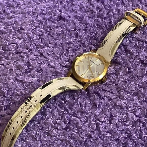 Burberry The City White Dial White Leather Strap Watch for Women - BU9110 Buy Now By Burberry