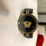 Versace Palazzo Empire Black Dial Black Leather Strap Watch for Women - VCO020017 Buy Now By Versace