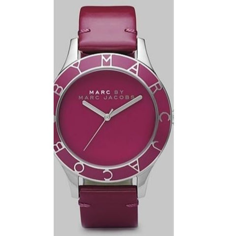 Marc Jacobs Blade Red Dial Red Leather Strap Watch for Women - MBM1157 Buy Now By Marc Jacobs