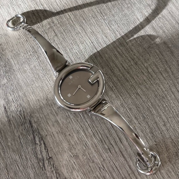 Gucci Guccissima Brown Dial Silver Steel Strap Watch For Women - YA134302 Buy Now By Gucci