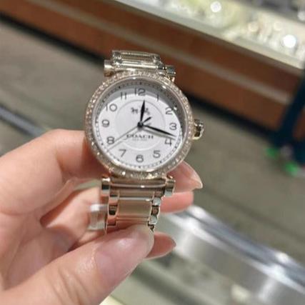 Coach Madison White Dial Gold Steel Strap Watch for Women - 14502397 Buy Now By Coach