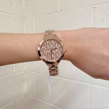 Michael Kors Slim Runway Rose Gold Dial Rose Gold Steel Strap Watch for Women - MK4658 Buy Now By Michael Kors