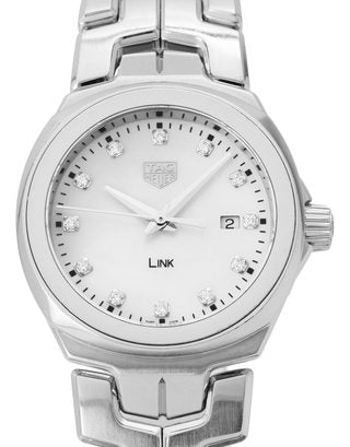 Tag Heuer Link Quartz Diamonds Mother of Pearl Dial Silver Steel Strap Watch for Women - WBC1312.BA0600 Buy Now By Tag Heuer