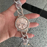 Michael Kors Layton Multifunction Crystals Rose Gold Dial Rose Gold Steel Strap Watch for Women - MK4654 Buy Now By Michael Kors