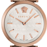 Versace V-Twist White Dial White Leather Strap Watch for Women - VELS00419 Buy Now By Versace
