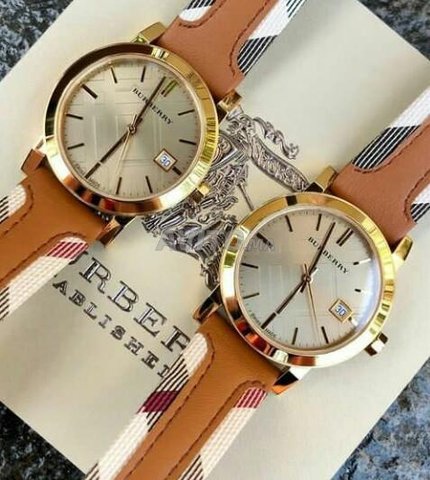 Burberry The City Gold Dial Brown Leather Strap Watch for Women - BU9133 Buy Now By Burberry