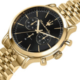 Maserati Epoca Chronograph Black Dial Gold Steel Strap Watch For Men - R8873618023 Buy Now By Maserati
