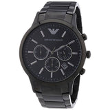 Emporio Armani Classic Chronograph Black Dial Black Stainless Steel Strap Watch For Men - AR2453 Buy Now By Emporio Armani