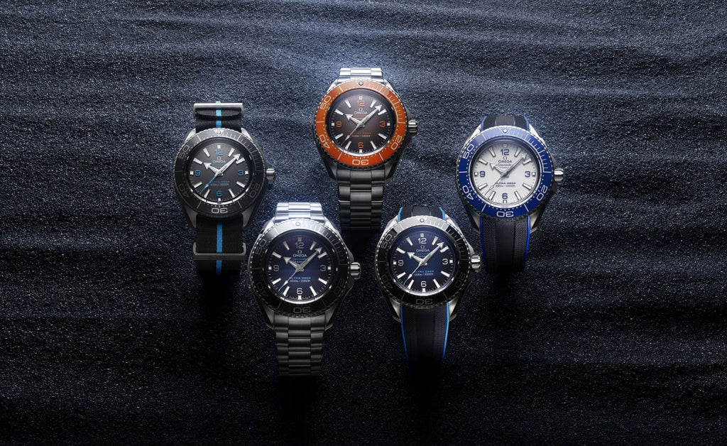 Omega Seamaster Planet Ocean 6000M Co Axial Master Chronometer Blue Dial Silver Steel Strap Watch for Men - 21530462103001 Buy Now By Omega