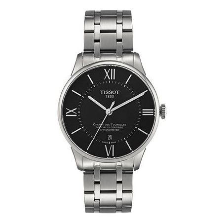 Tissot T Classic Chemin Des Tourelles Chronometer Black Dial Silver Steel Strap Watch For Men - T099.408.11.058.00 Buy Now By Tissot