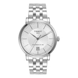 Tissot T Classic Carson Premium Powermatic 80 White Dial Silver Steel Strap Watch For Men - T122.407.11.031.00 Buy Now By Tissot