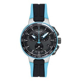 Tissot T Race Cycling Chronograph Black Dial Two Tone Rubber Strap Watch For Men - T111.417.37.441.05 Buy Now By Tissot