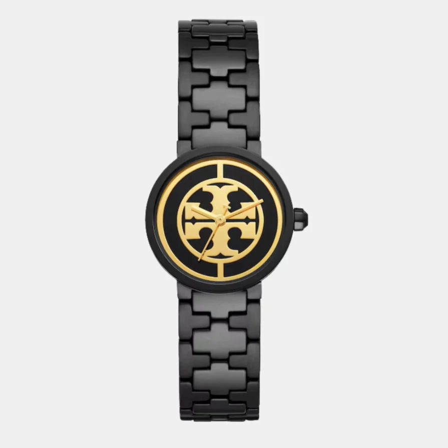 Tory Burch Reva Black Dial Black Steel Strap Watch for Women - TBW4038 Buy Now By Tory Burch