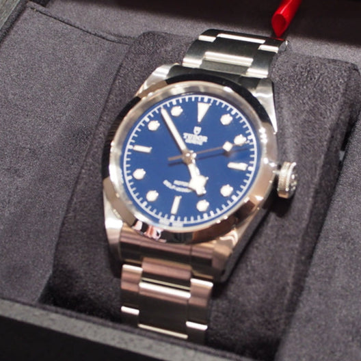 Tudor Black Bay Automatic Blue Dial Silver Steel Strap Watch for Men - M79540-0004 Buy Now By Tudor