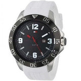 Tommy Hilfiger Sport Black Dial White Rubber Strap Watch for Men - 1790986 Buy Now By Tommy Hilfiger