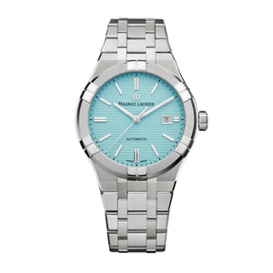 Maurice Lacroix Aikon Automatic Sky Blue Dial Silver Steel Strap Watch For Men - AI6008-SS00F-431-C Buy Now By Maurice Lacroix