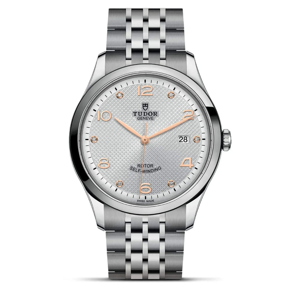 Tudor 1926 Automatic Diamonds Silver Dial Silver Steel Strap Watch for Men - M91650-0003 Buy Now By Tudor