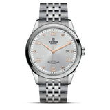 Tudor 1926 Automatic Diamonds Silver Dial Silver Steel Strap Watch for Men - M91650-0003 Buy Now By Tudor