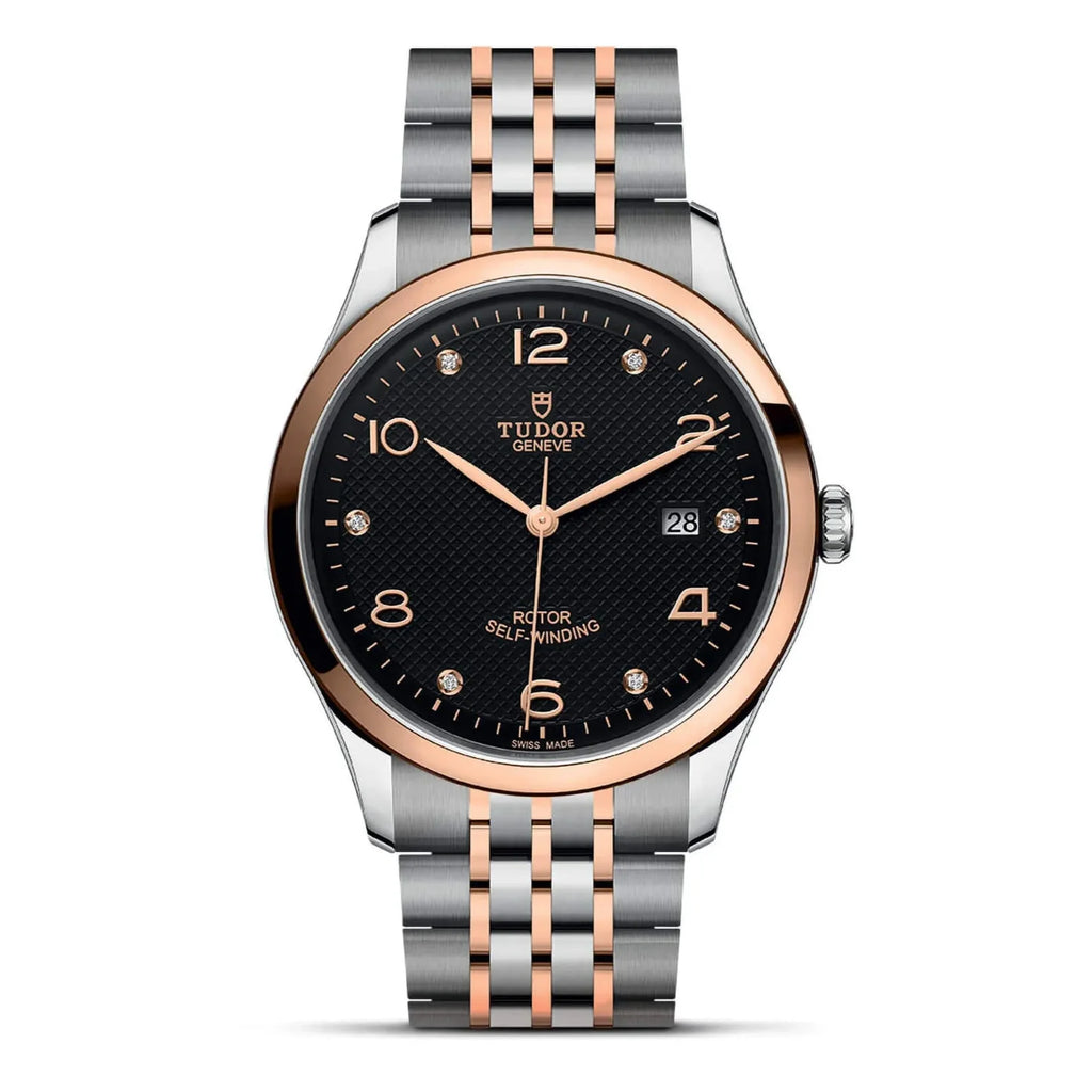Tudor 1926 Automatic Diamonds Black Dial Two Tone Steel Strap Watch for Men - M91651-0004 Buy Now By Tudor