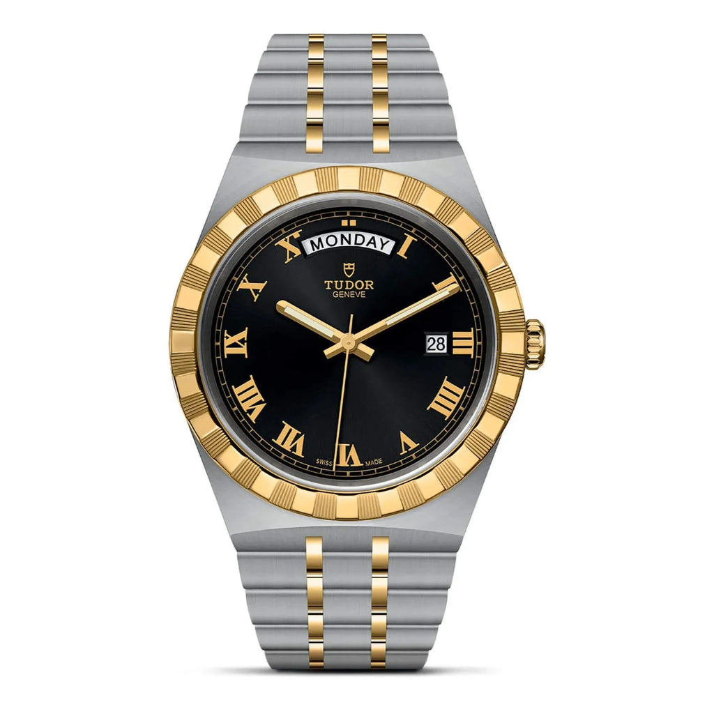 Tudor Royal Automatic Black Dial Two Tone Steel Strap Watch for Men - M28603-0003 Buy Now By Tudor