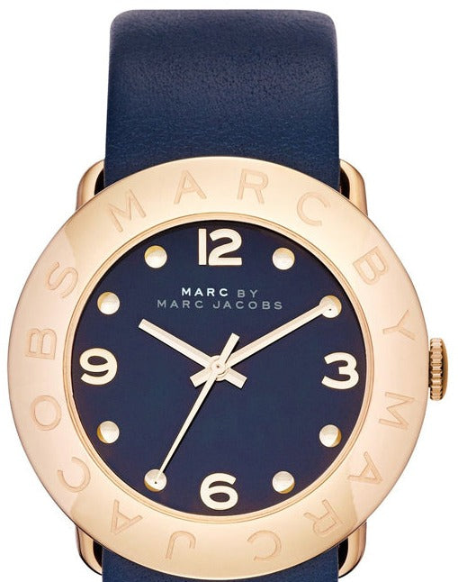 Marc Jacobs Blade Blue Dial Blue Leather Strap Watch for Women - MBM1224 Buy Now By Marc Jacobs
