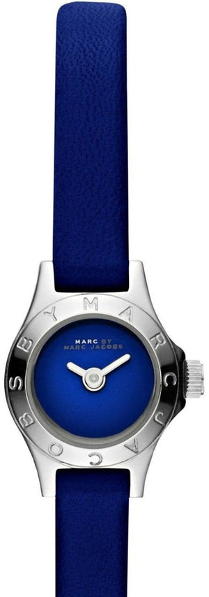 Marc Jacobs Blade Blue Dial Blue Leather Strap Watch for Women - MBM1342 Buy Now By Marc Jacobs