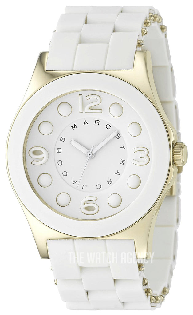 Marc Jacobs Dress White Dial White Silicone Strap Watch for Women - MBM2500 Buy Now By Marc Jacobs