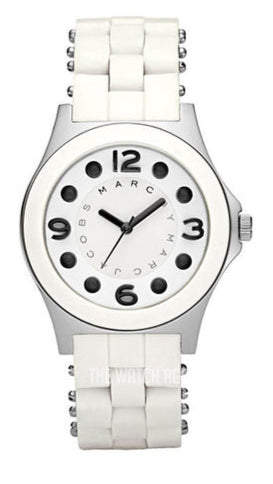 Marc Jacobs Pelly White Dial White Silicone Strap Watch for Women - MBM2503 Buy Now By Marc Jacobs
