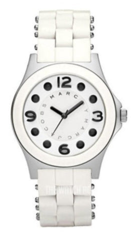 Marc Jacobs Perry White Dial White Silicone Strap Watch for Women - MBM2533 Buy Now By Marc Jacobs