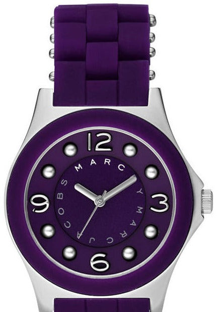 Marc Jacobs Pelly Purple Dial Purple Silicone Strap Watch for Women - MBM2538 Buy Now By Marc Jacobs
